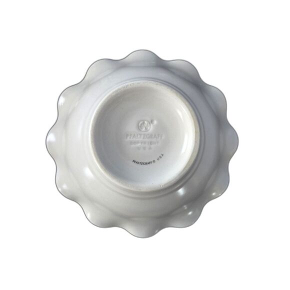 Pfaltzgraff Small Round Fluted Bowl Tea Rose In Beautiful Condition - Picture 2 of 2